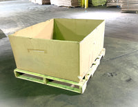 Used 48x40x22 Triple Wall Full Bottom Rectangular Gaylord Box , Shipping Box, Pallet box