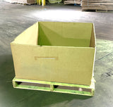 Used 48x40x22 Triple Wall Full Bottom Rectangular Gaylord Box , Shipping Box, Pallet box